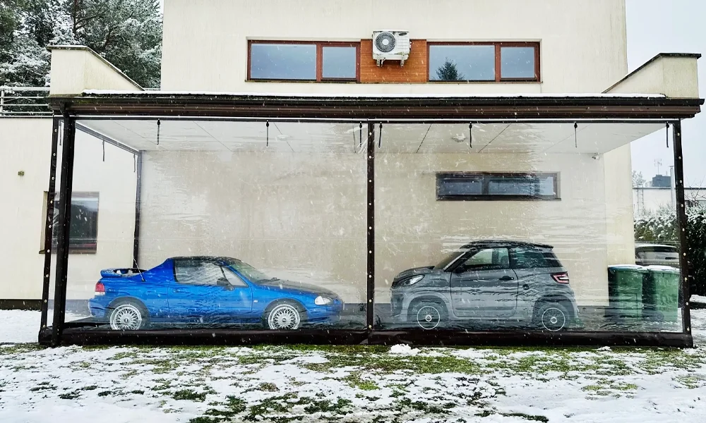 Transparent terrassevegg – kundeprosjekt
