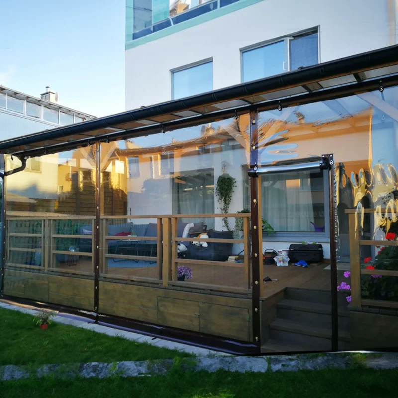 Transparent terrassevegg – kundeprosjekt