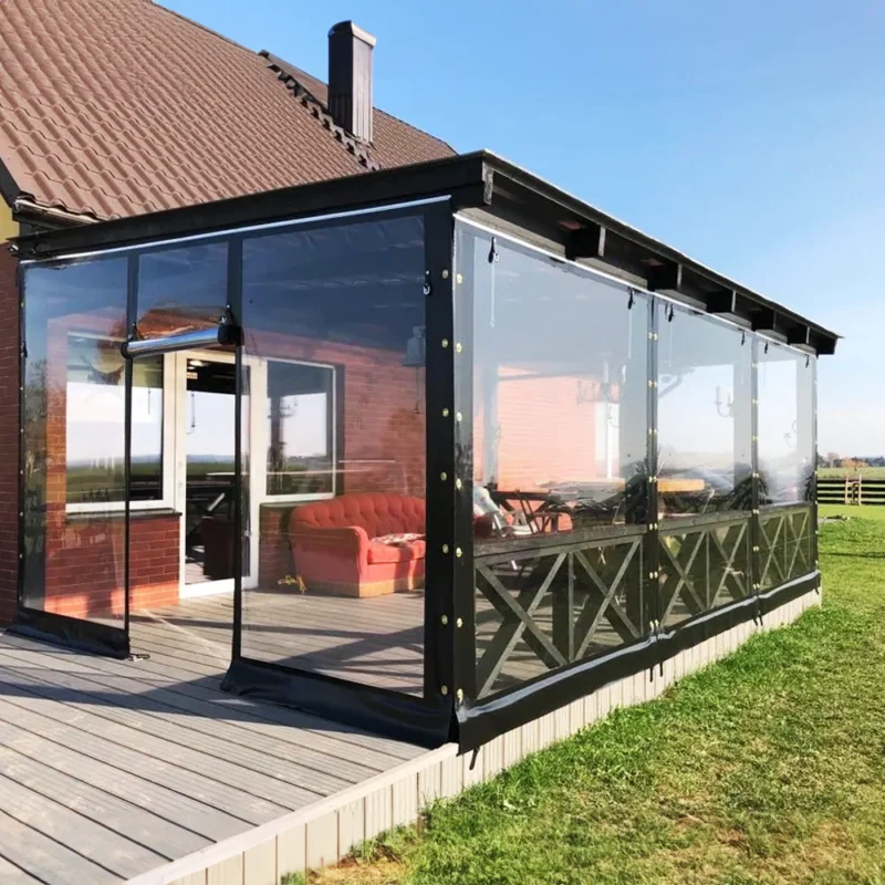 Transparent terrassevegg – kundeprosjekt