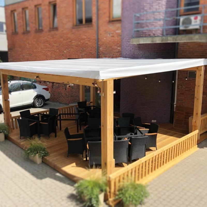 Transparent terrassevegg – kundeprosjekt